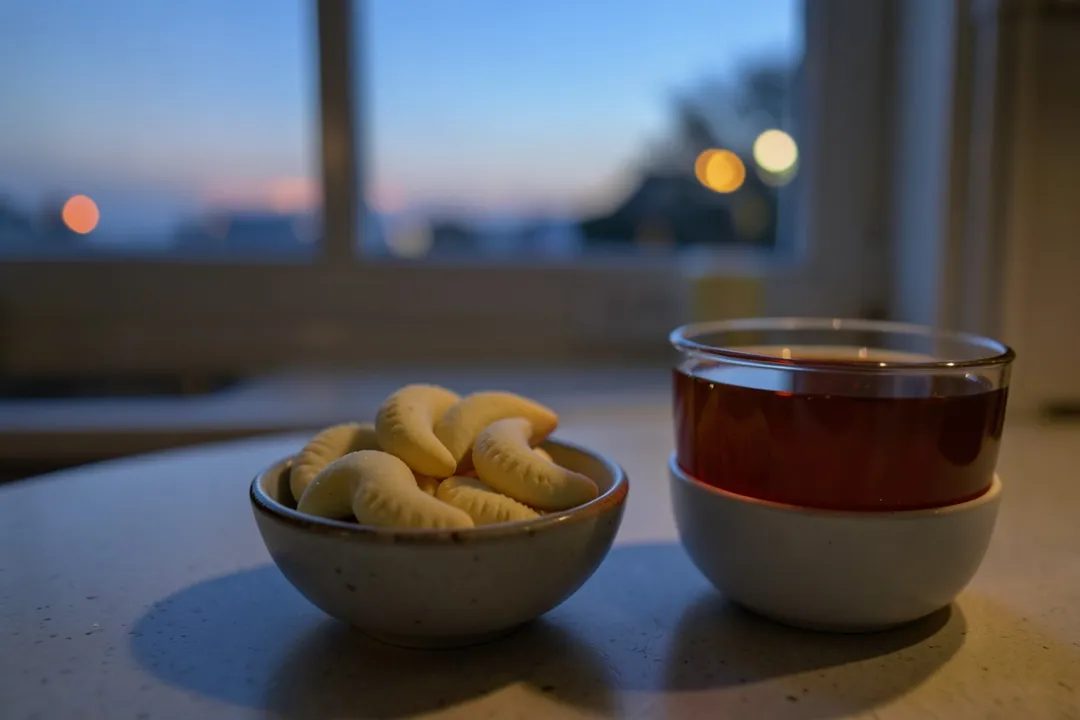 Ванильное печенье полумесяца